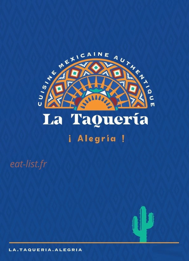 La Taquería Alegría — carte page 1