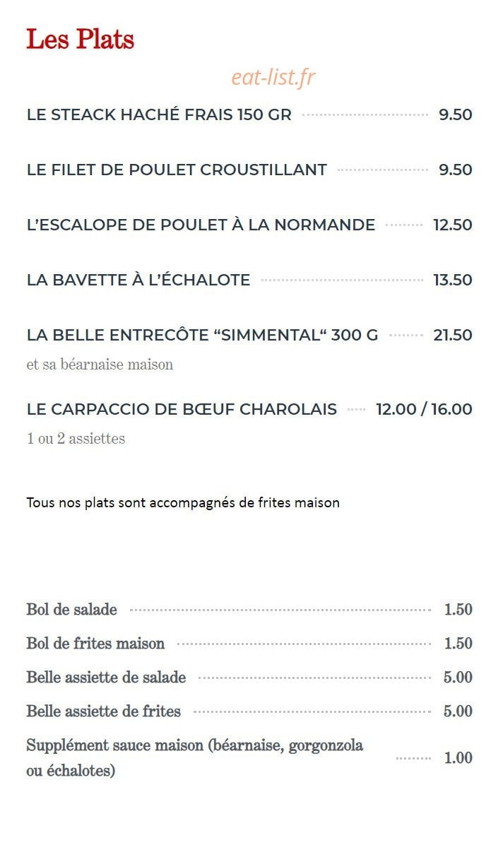 Le Bistrot D'lao — carte page 4