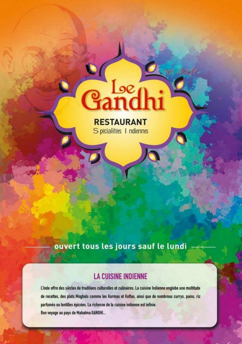 Le Gandhi — carte page 1