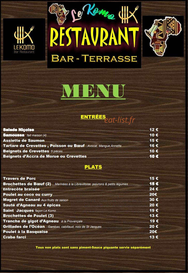 Le Komo — carte page 1