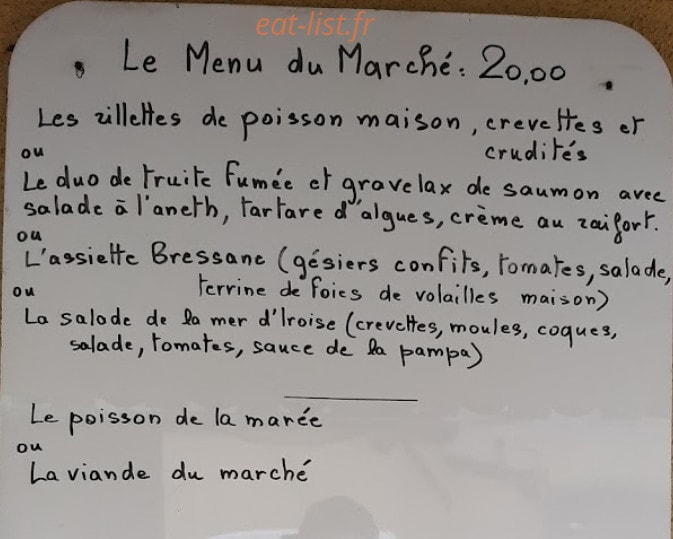 Le Patio — carte page 1