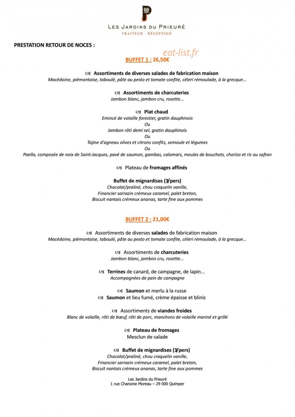 Le prieuré — carte page 19