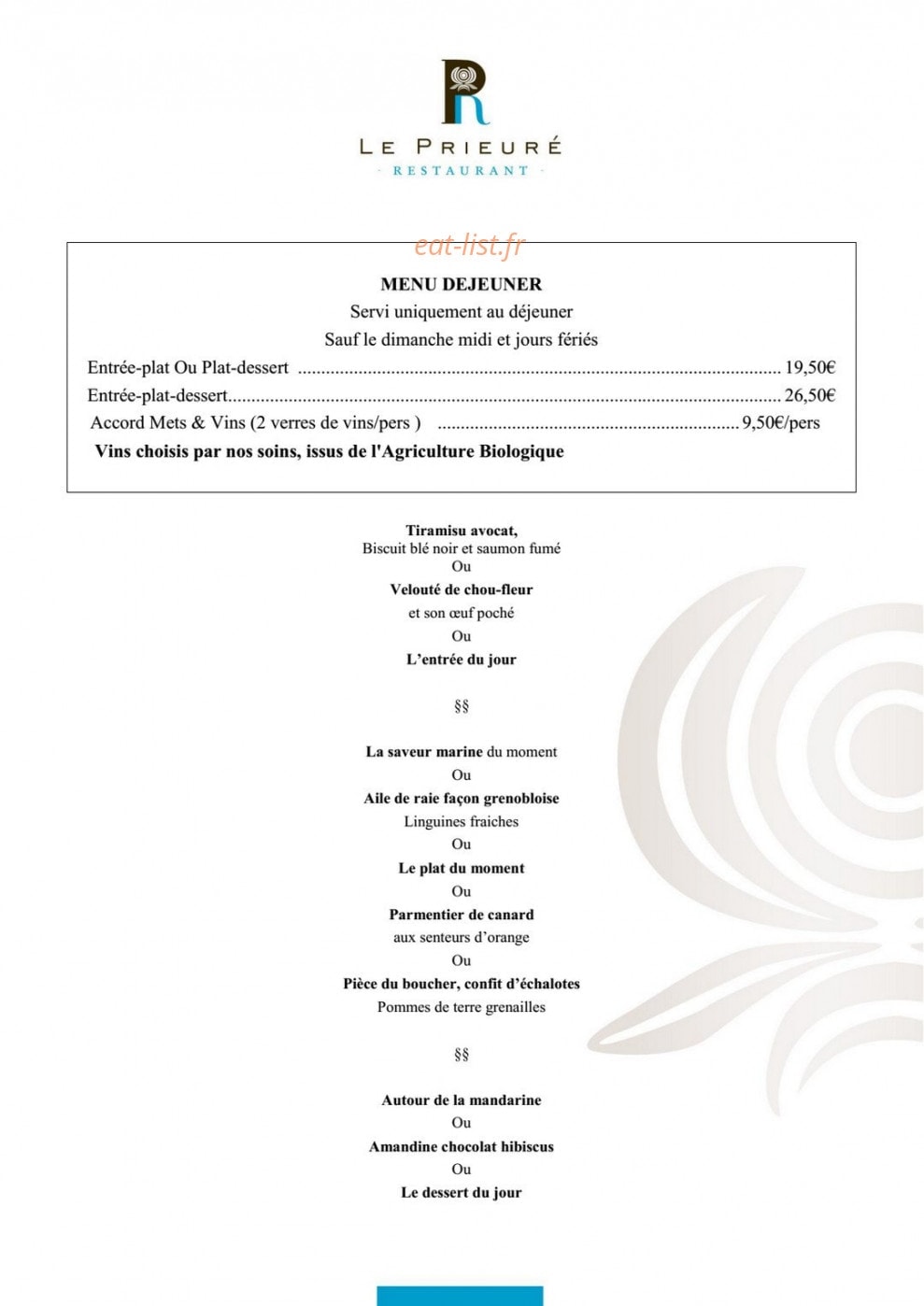 Le prieuré — carte page 1