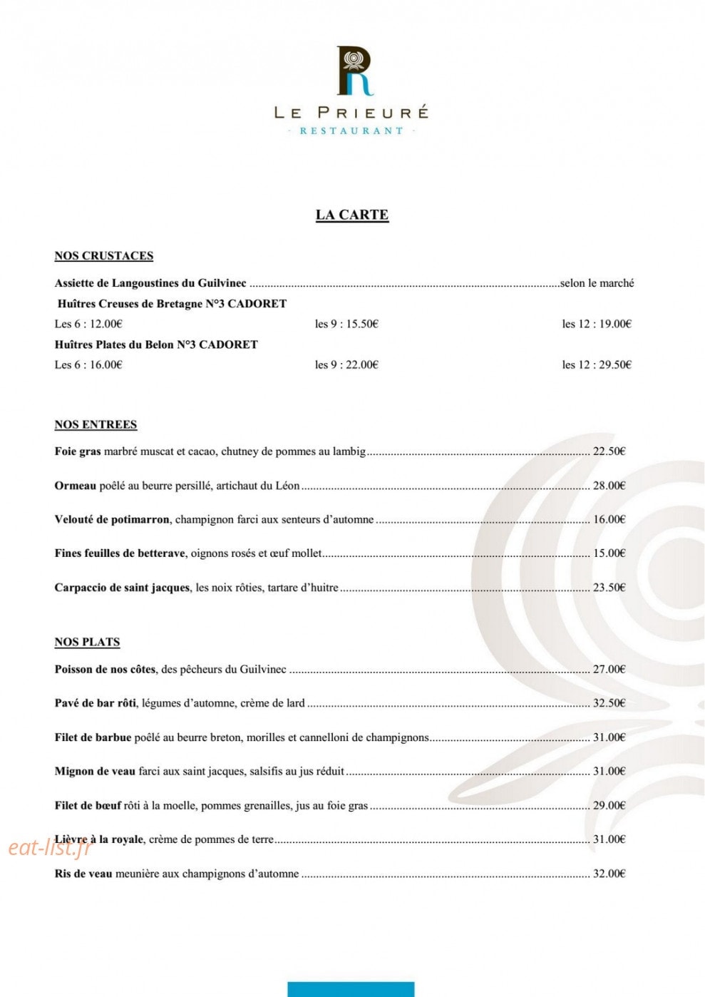 Le prieuré — carte page 6