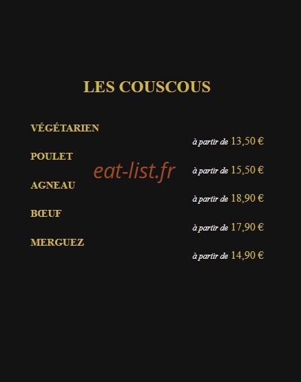 Le Riad — carte page 2