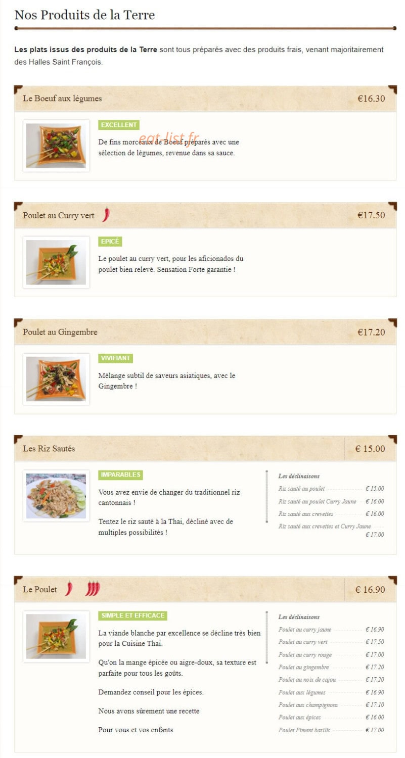 Le Tuk Tuk — carte page 3