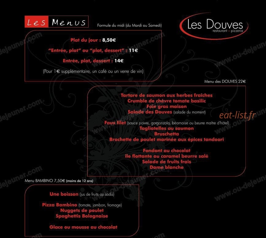 Les Douves — carte page 1