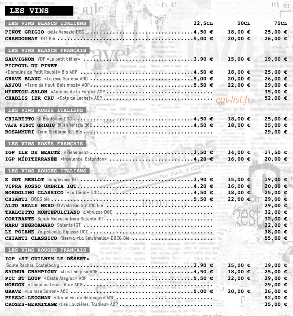 Les marches — carte page 13