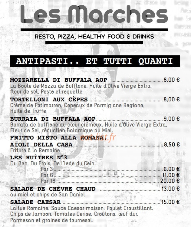 Les marches — carte page 1