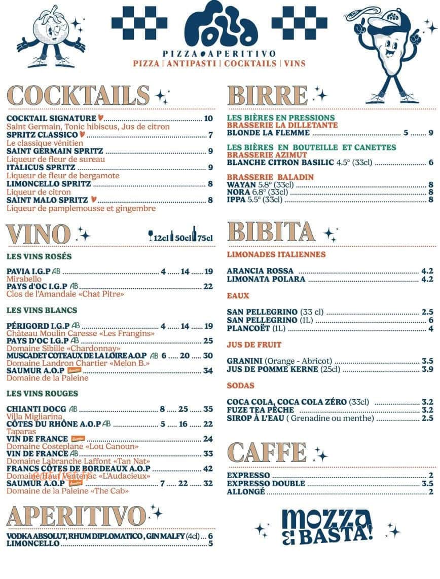 Mozza — carte page 1