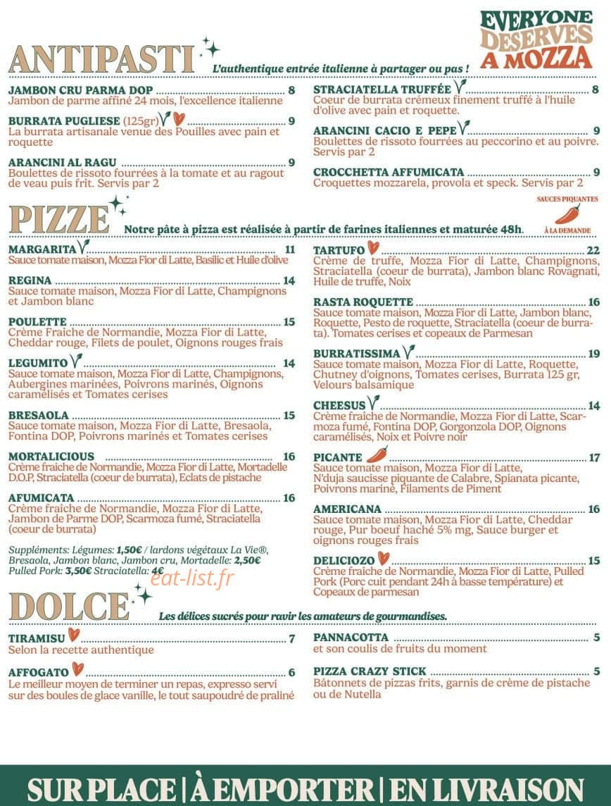 Mozza — carte page 2