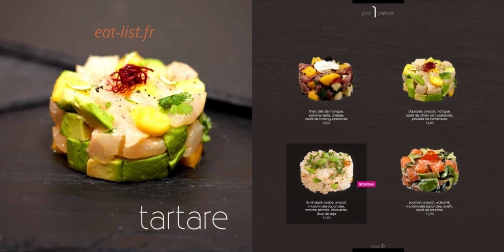 My Sushi Bar — carte page 11