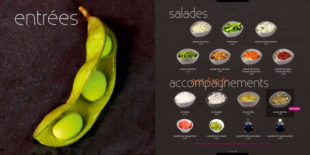 My Sushi Bar — carte page 3