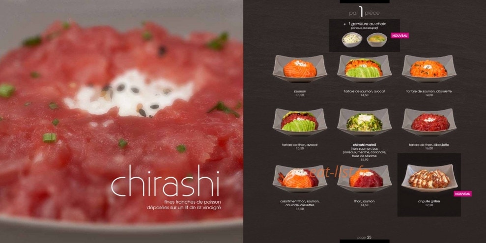My Sushi Bar — carte page 13