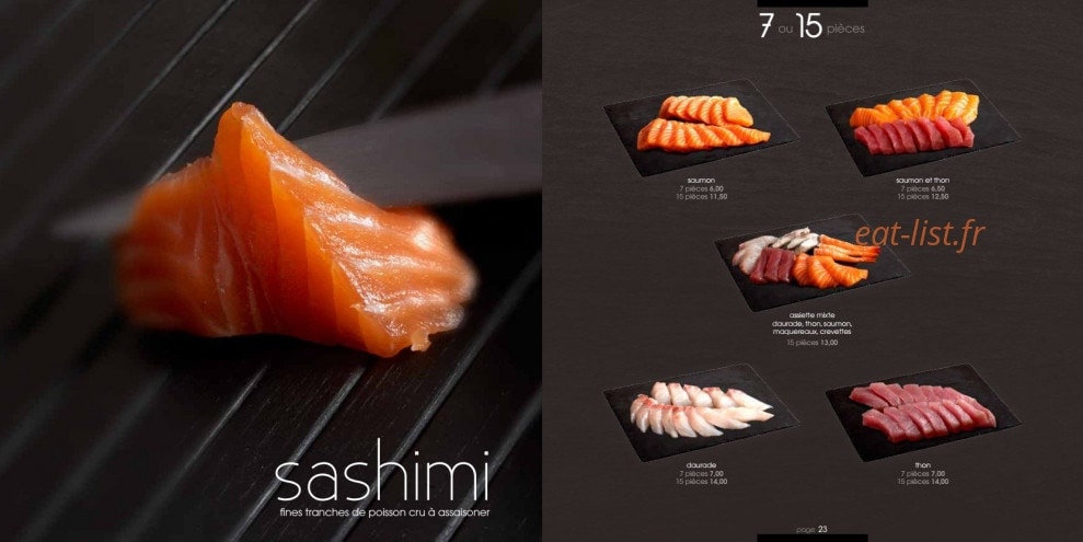 My Sushi Bar — carte page 12