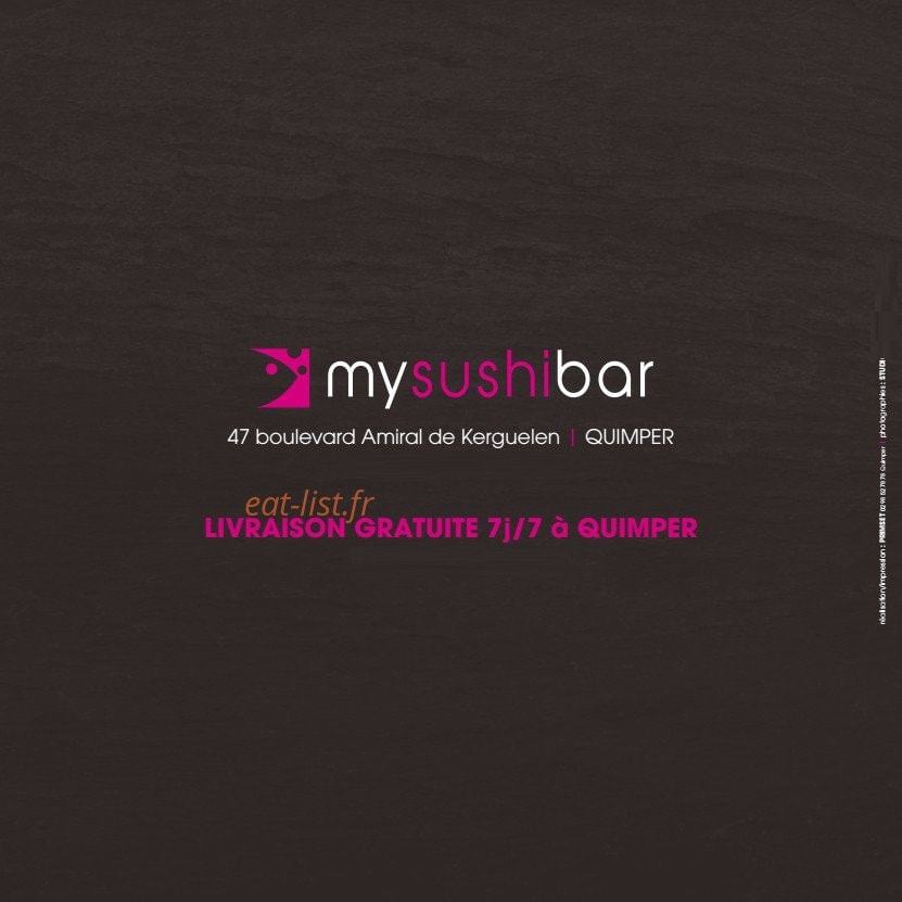 My Sushi Bar — carte page 20