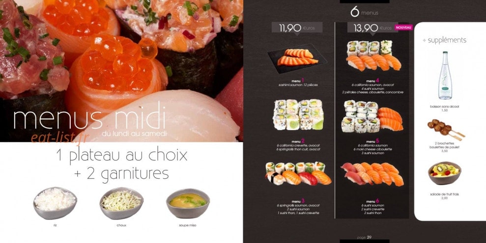My Sushi Bar — carte page 15