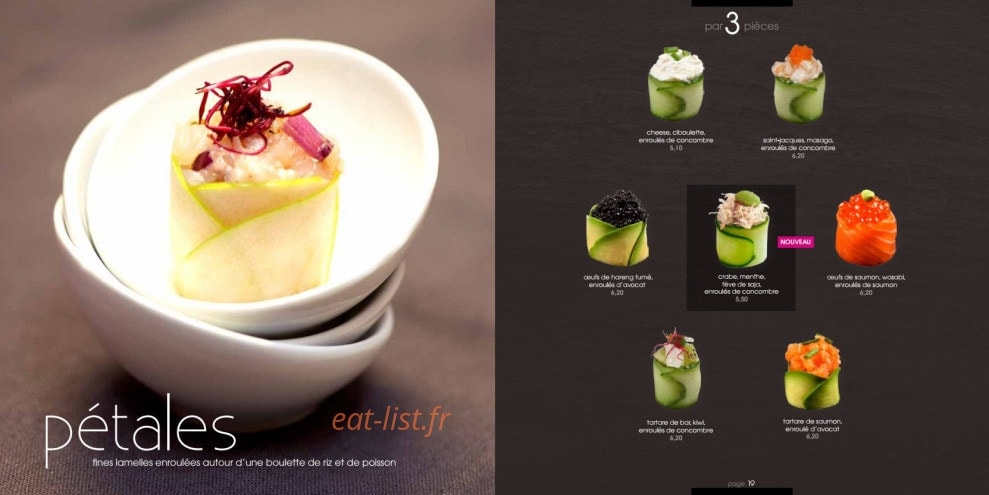 My Sushi Bar — carte page 10