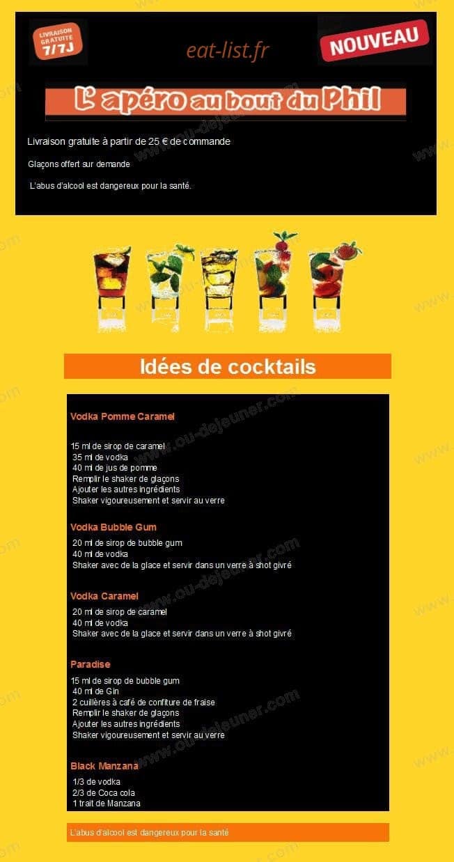 Phil'Pizz — carte page 10