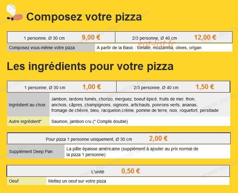 Phil'Pizz — carte page 9
