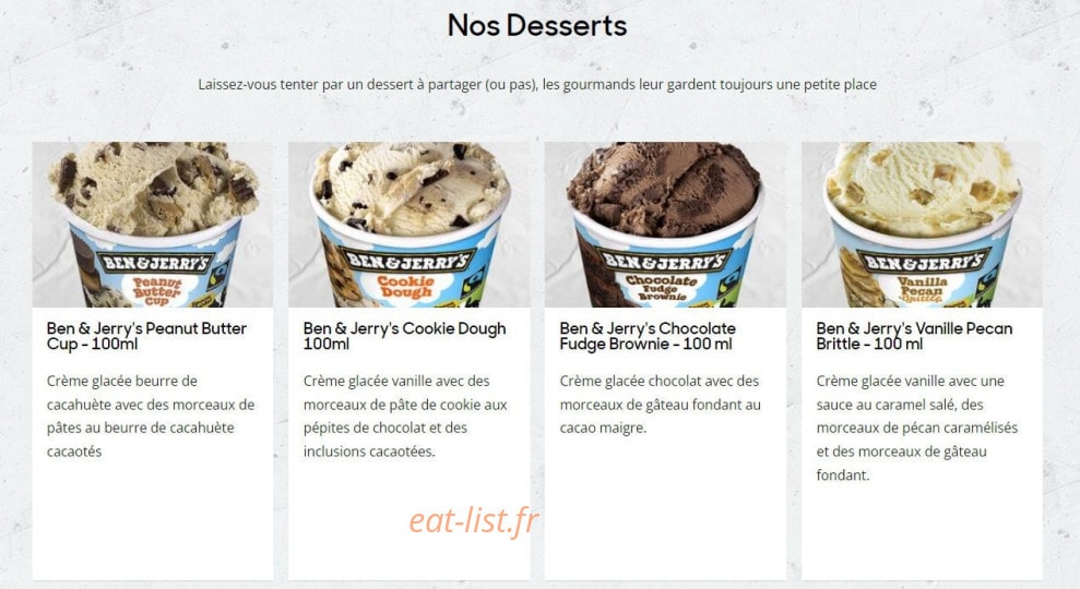 Pizza Hut — carte page 6