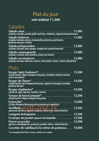 Saint Andrew's — carte page 1