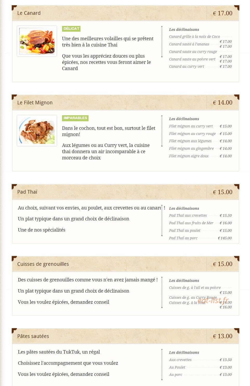 Tuk tuk — carte page 5