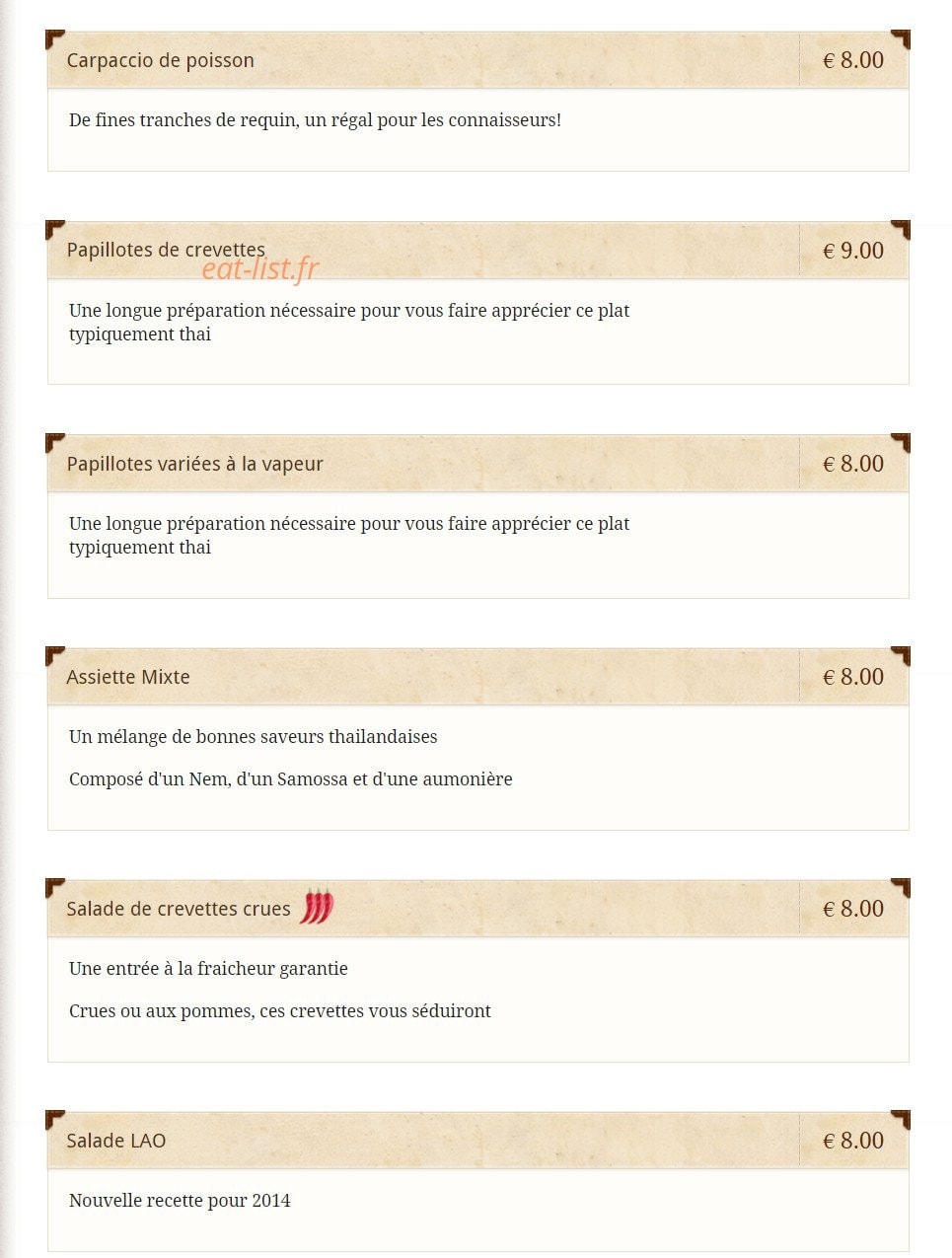 Tuk tuk — carte page 2