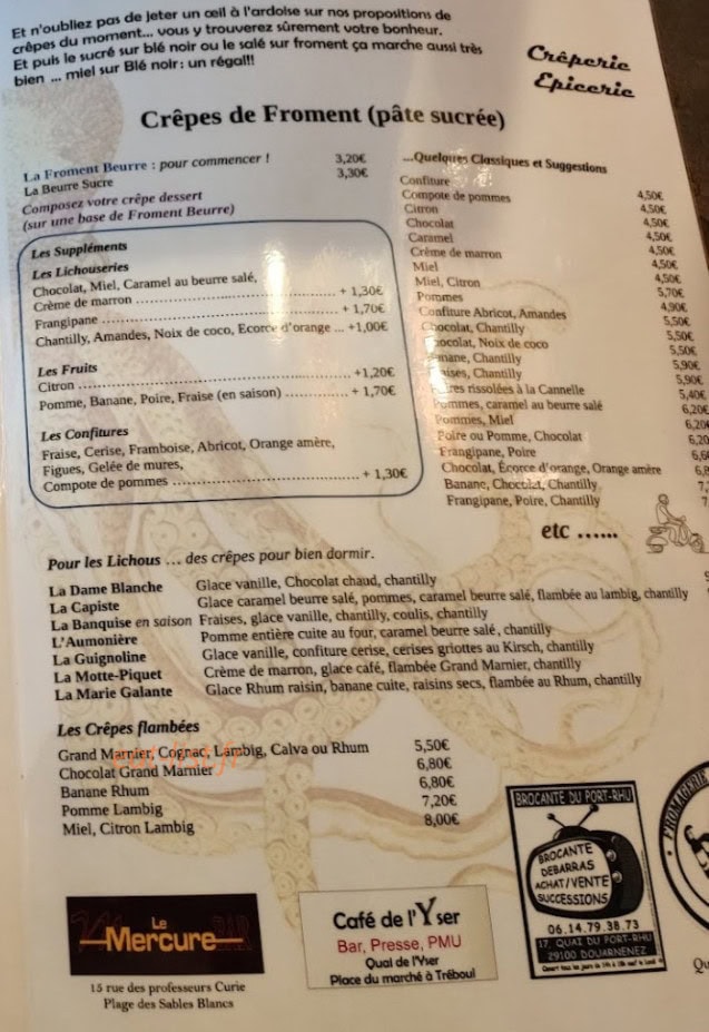 Au Goûter Breton — carte page 2