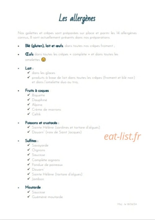 Auprès de ma crêpe — carte page 4