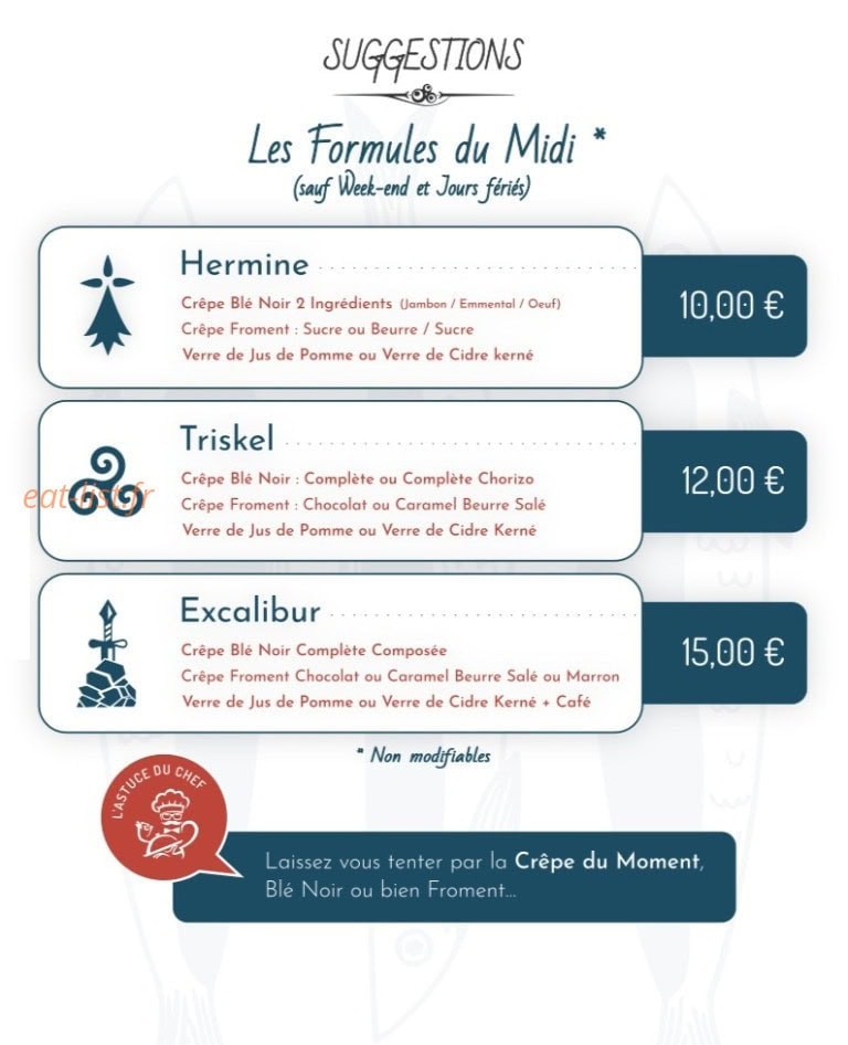 Auprès de ma crêpe — carte page 3