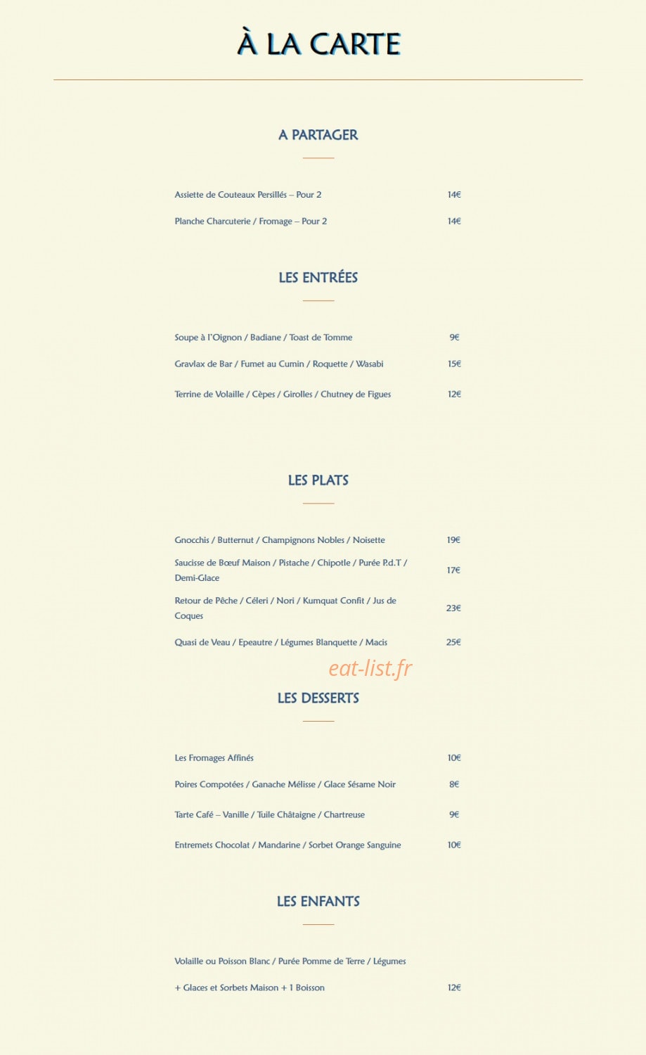 L'Amuse-Louche — carte page 2
