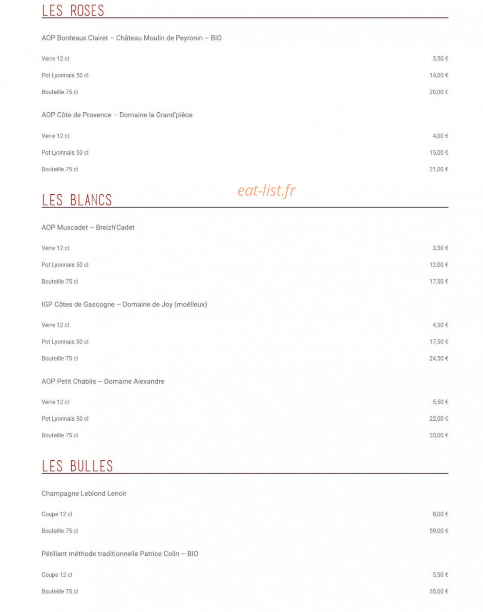L'Effet Boeuf — carte page 8