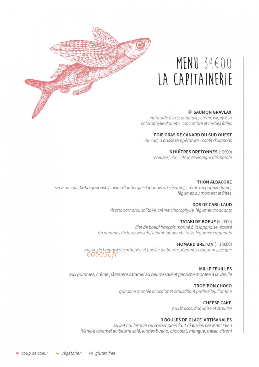 La Capitainerie — carte page 8