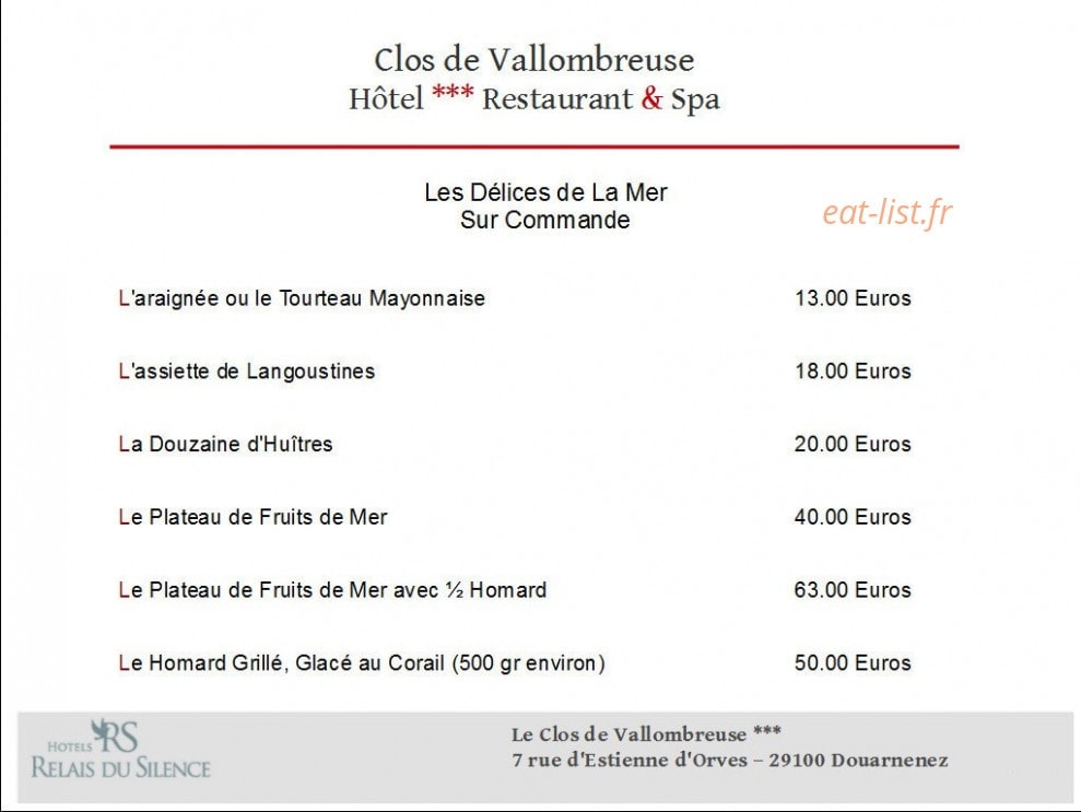 Le Clos de Vallombreuse — carte page 4