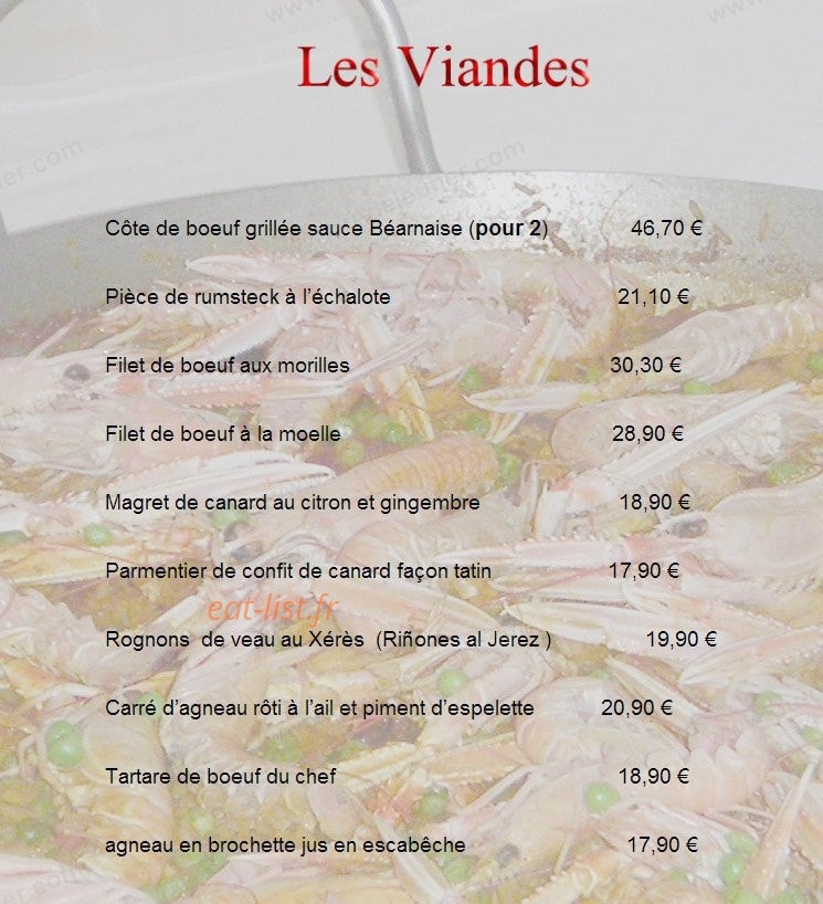 Restaurant Athanor — carte page 3