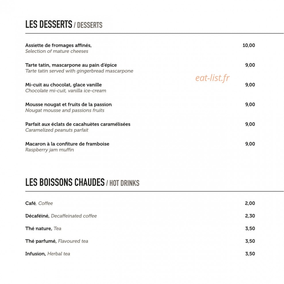 Café du Port — carte page 5