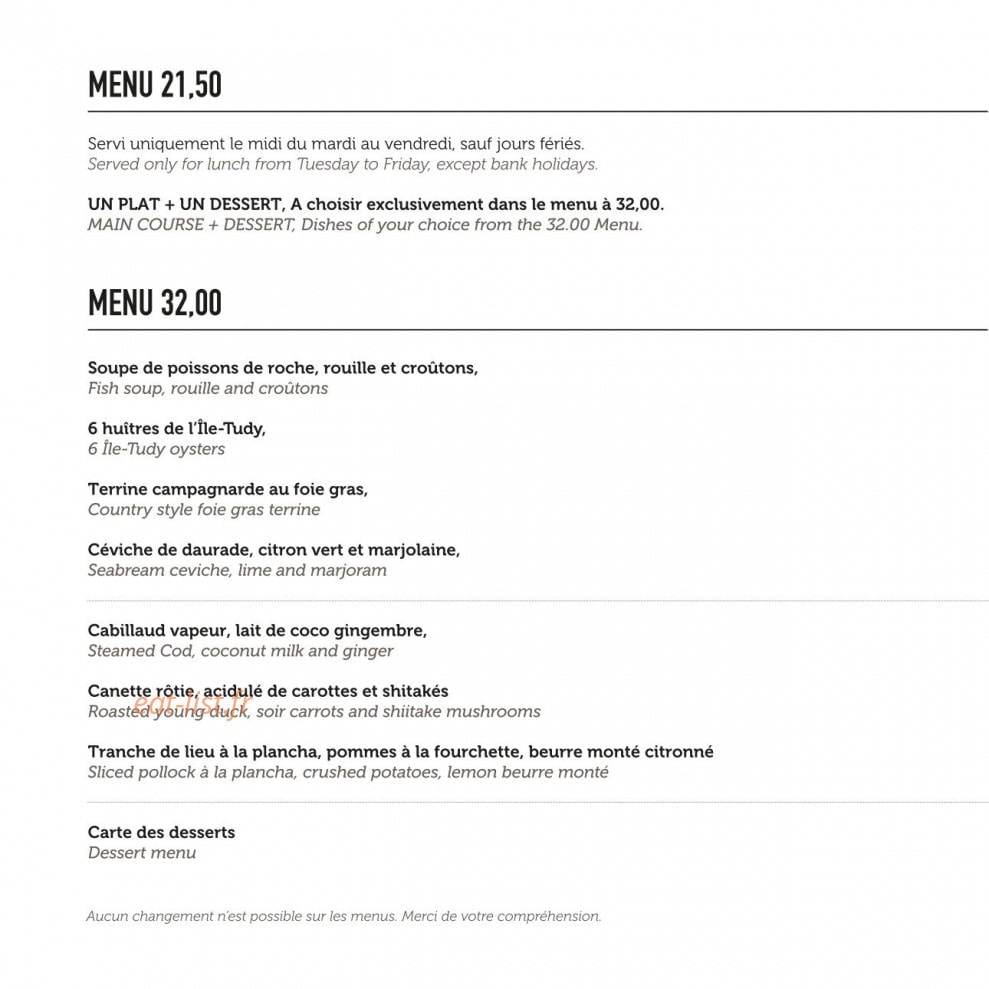Café du Port — carte page 3