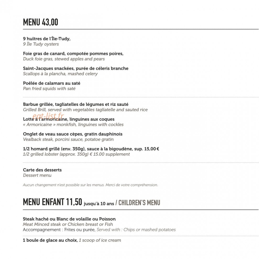 Café du Port — carte page 4