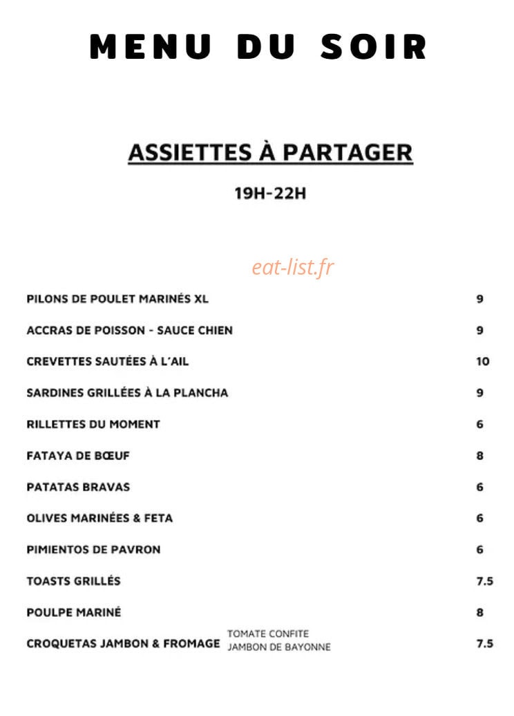 La Chaumière — carte page 2