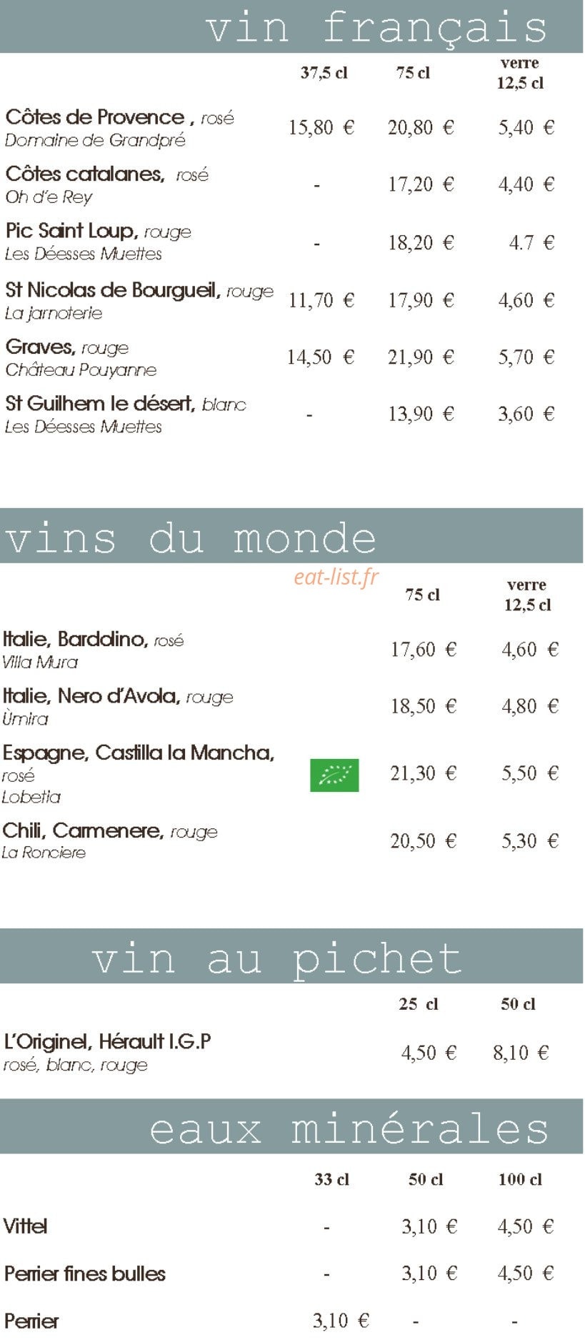 Pizzeria du Port — carte page 5