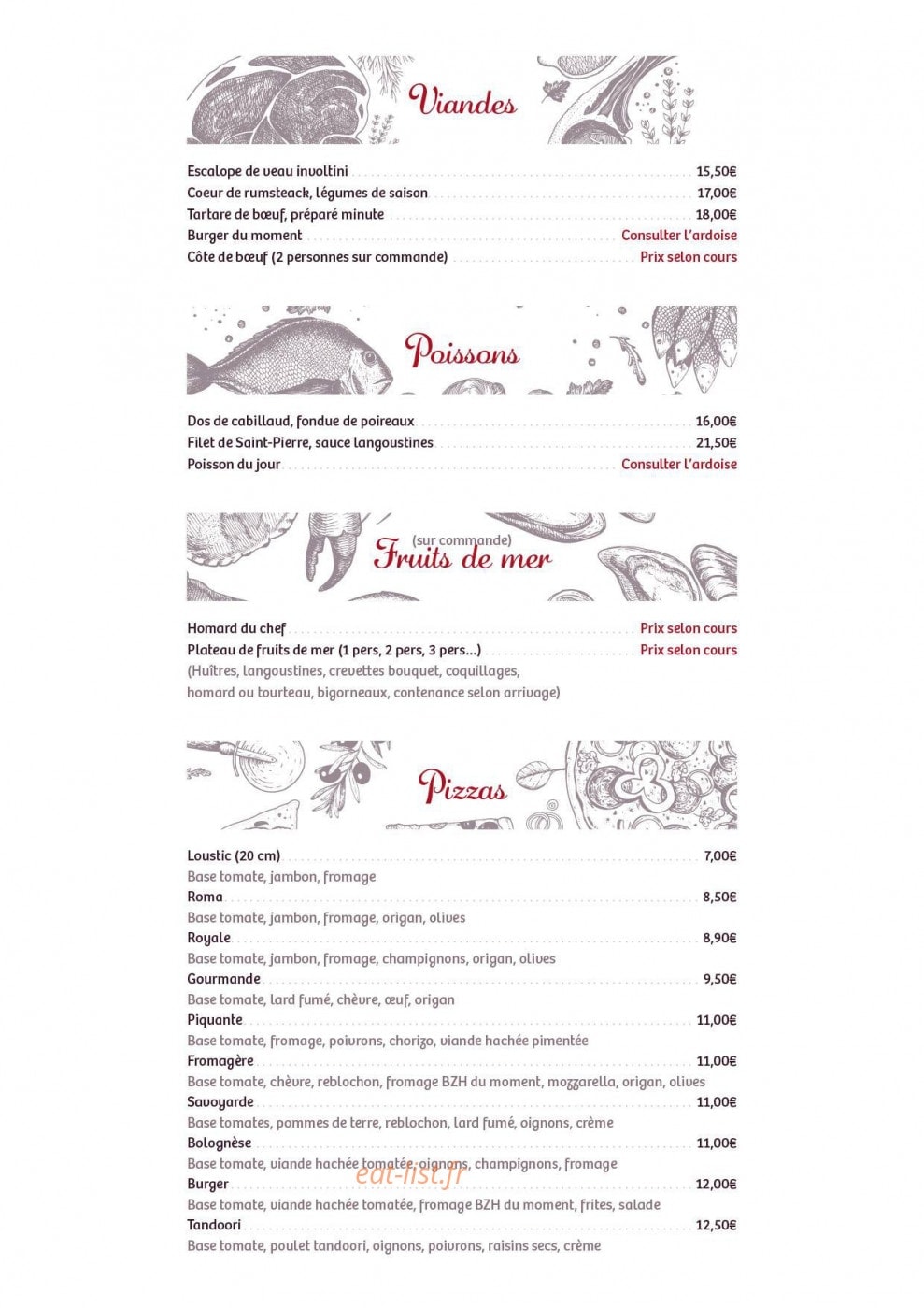 La Tulipe — carte page 5
