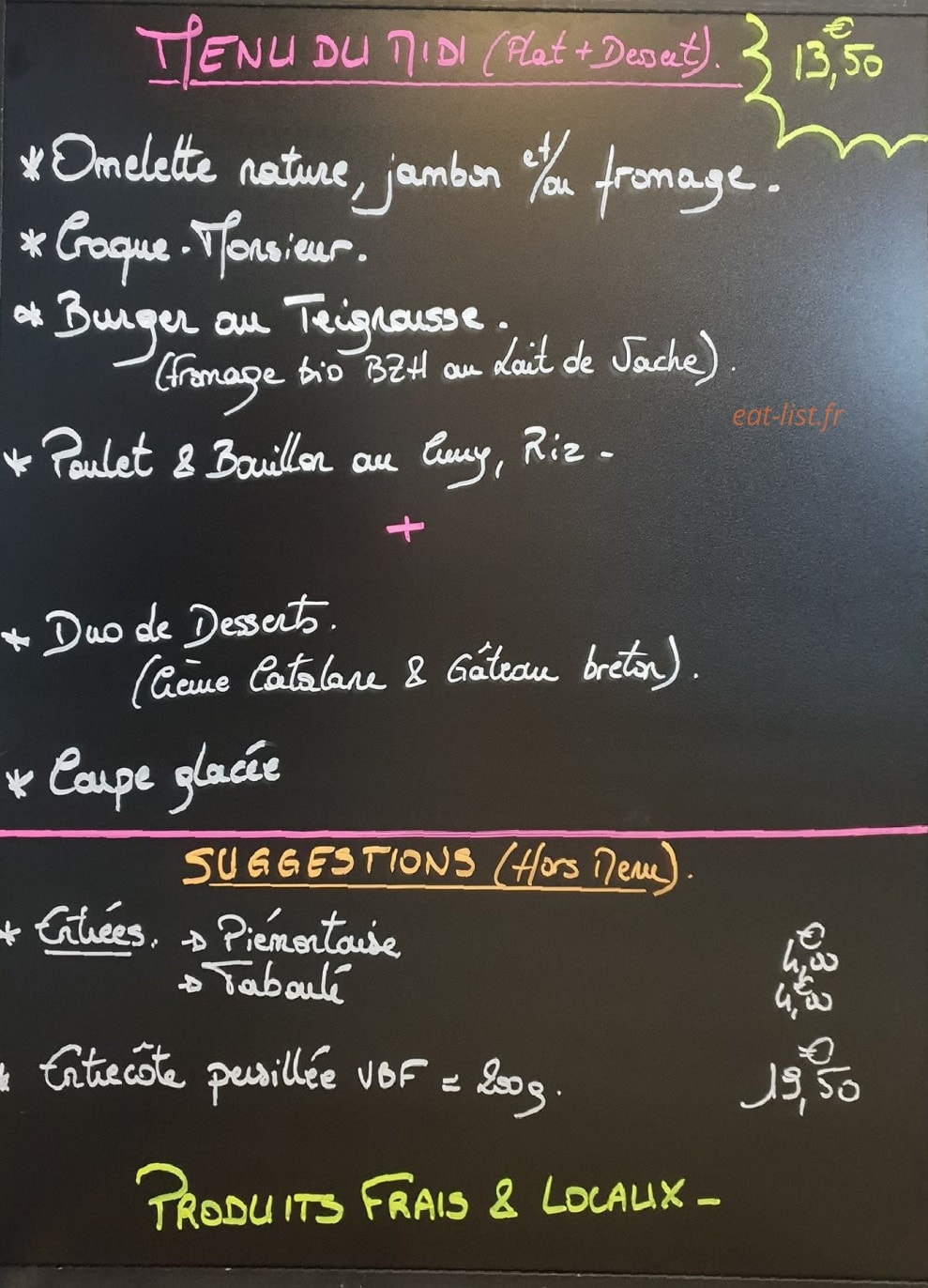 La Tulipe — carte page 7