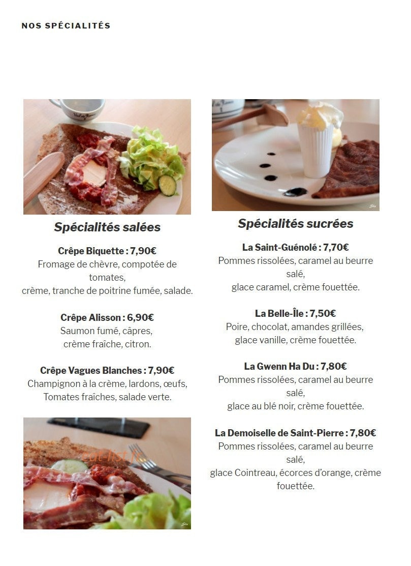 Les vagues blanches — carte page 1