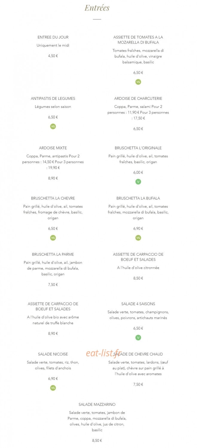 La Malva — carte page 6