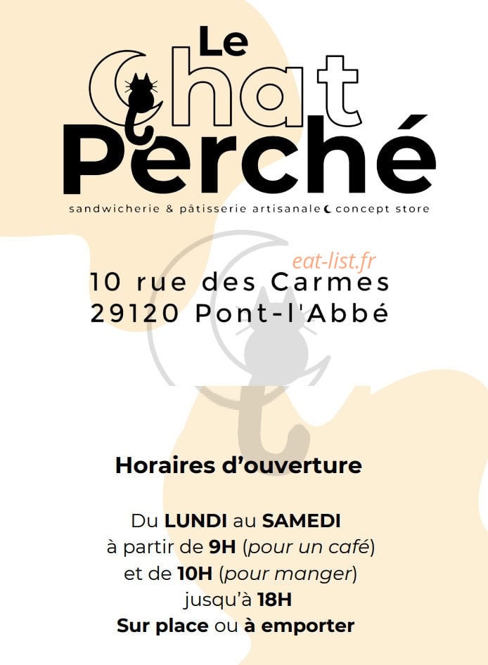 Le Chat Perché — carte page 1