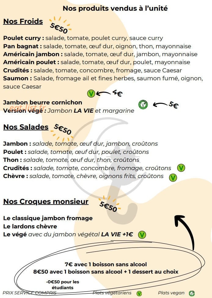 Le Chat Perché — carte page 2