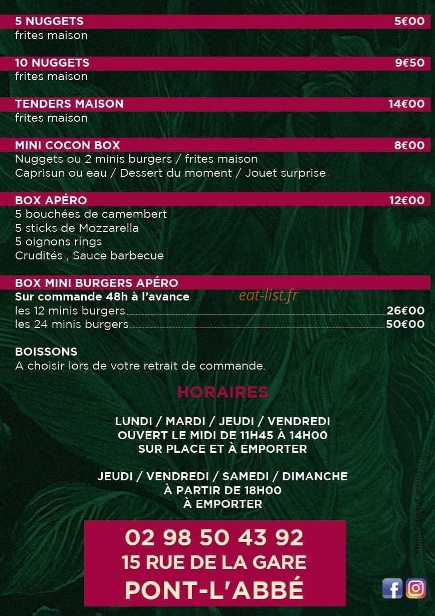Le Cocon — carte page 2