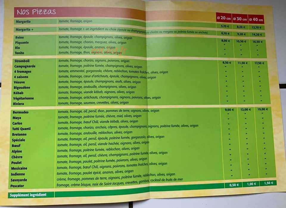 Pizza pont guern — carte page 3