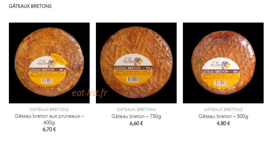 Crêperie Le Deuff — carte page 3